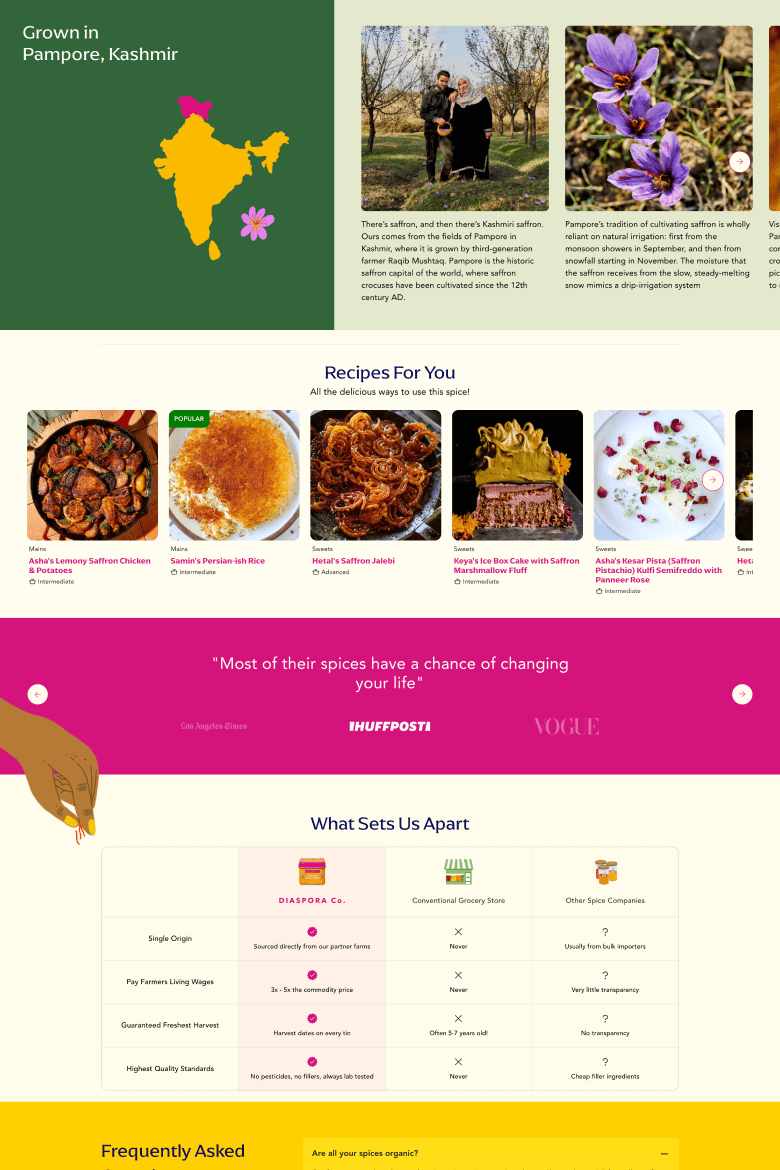 Product page example