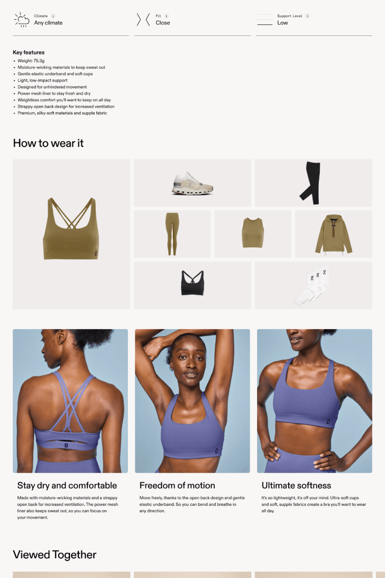 Product page example