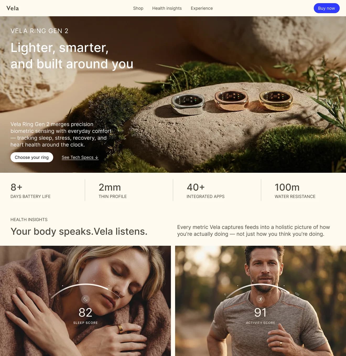 Product page example